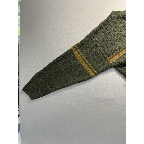 Vintage Aeropostale Sweater Mens Large Crewneck Cotton Pullover Green USA 90s - Picture 7 of 10